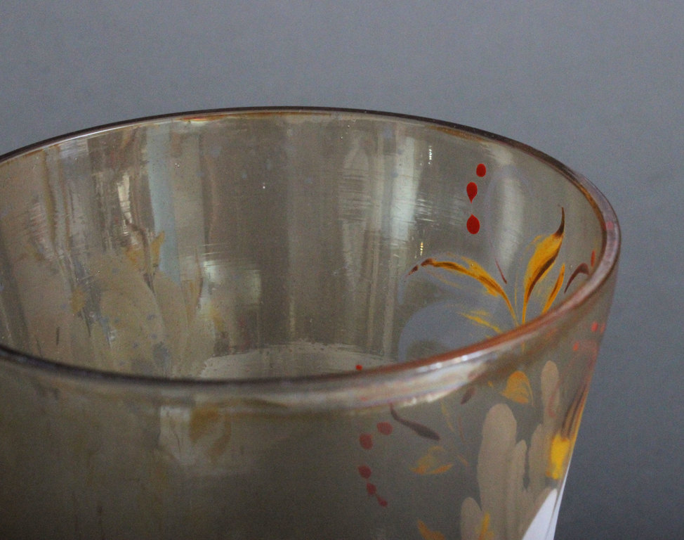  Ильгуциема стеклянная ваза с росписью 