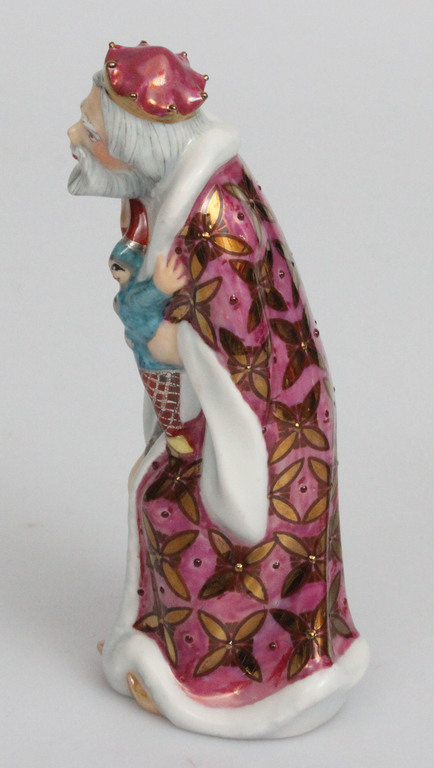 Porcelāna figūru pāris “Karalis Zirnis (Cars Gorohs) un carameita Nesmejana”