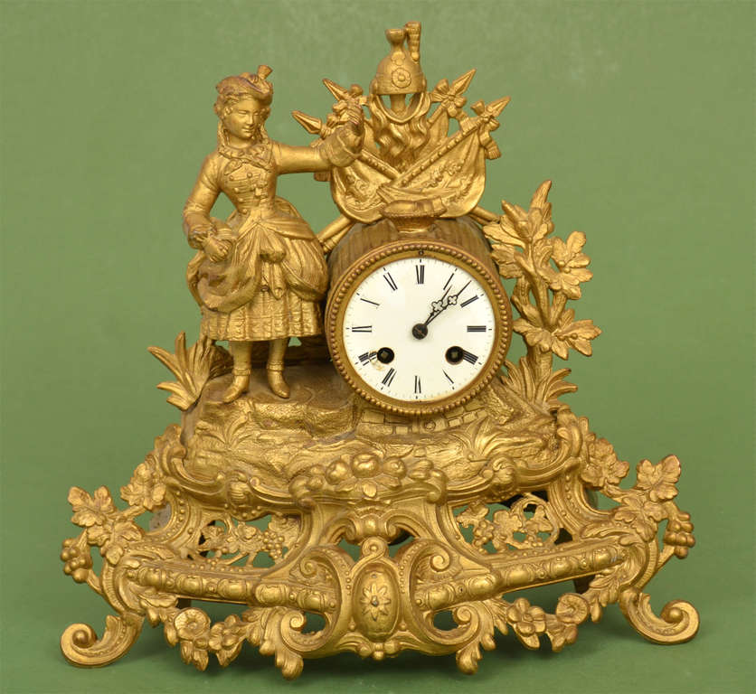 Rococo style mantel clock