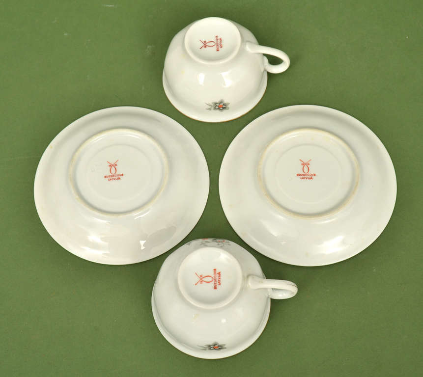 Kuznetsov tea cups with saucers 2 pcs.