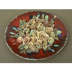 Декоративная керамическая тарелка 