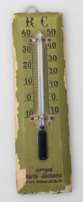 Wooden thermometer