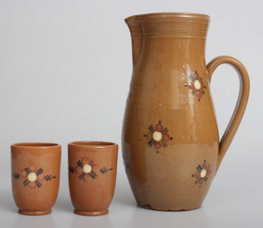 Pitcher with two glasses