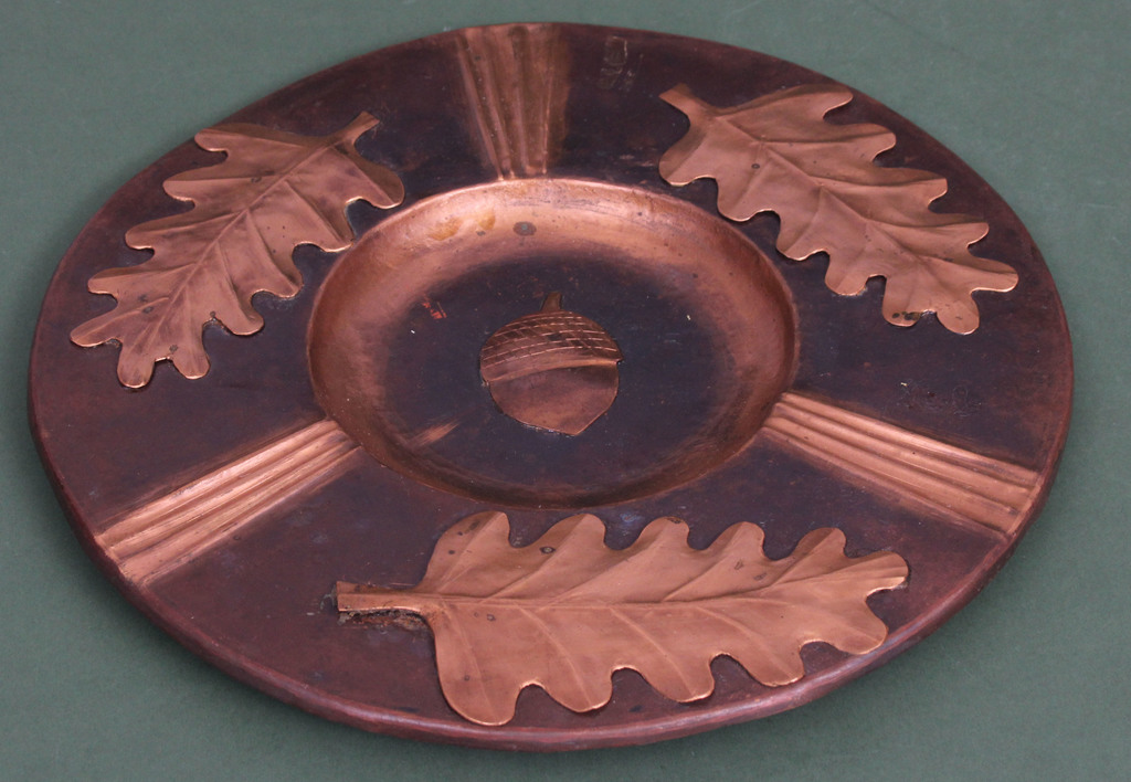 Copper plate with forging