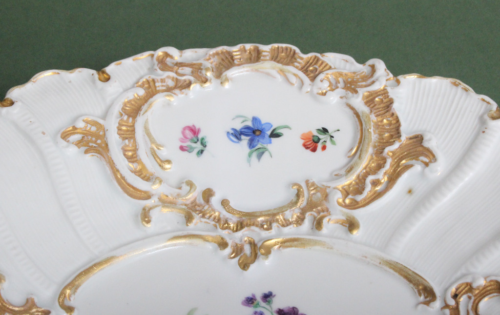 Meissen porcelain plate with flowers