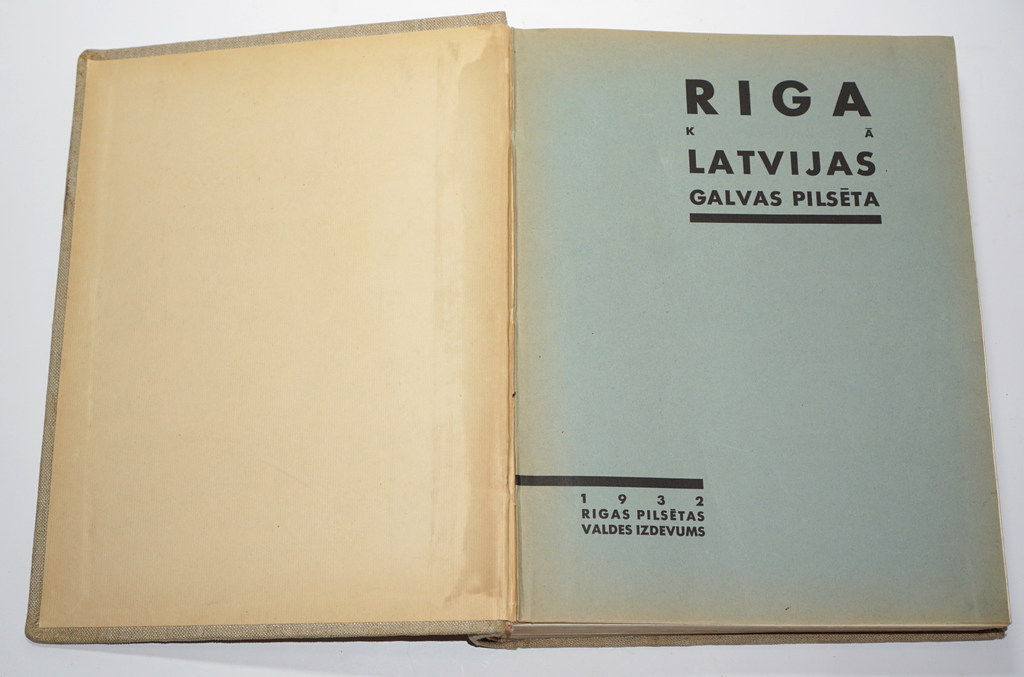 Rīga  kā Latvijas galvas pilsēta 1932 g.