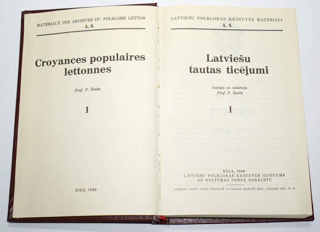 Beliefs of the Latvian people (volumes I, II, III, IV)