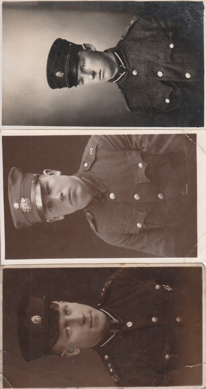 5 postcards Soldiers