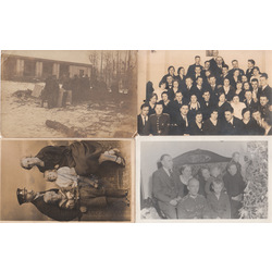 4 postcards / photos with Soldiers