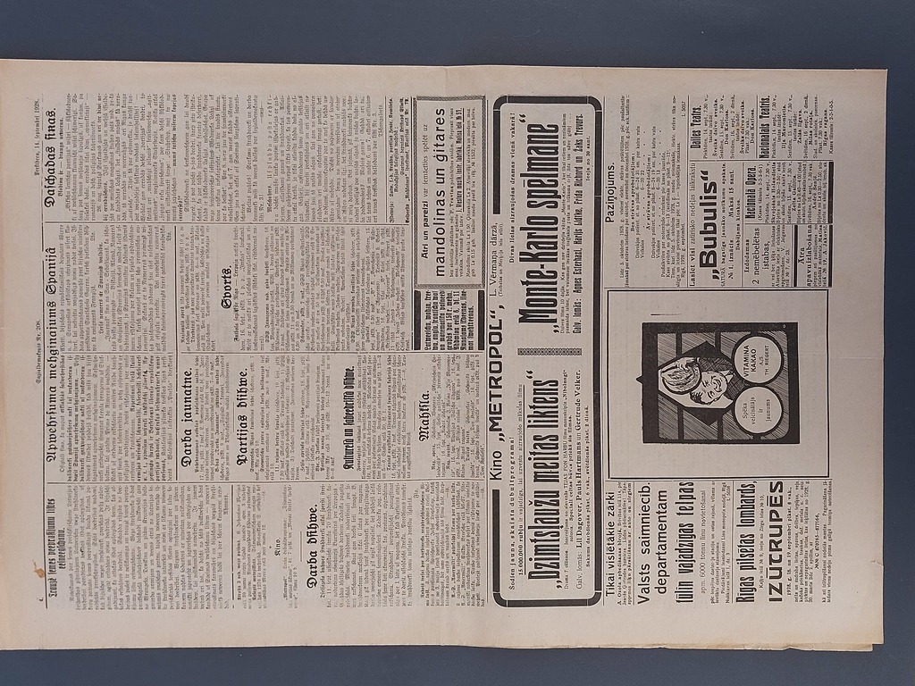 SOCIAL DEMOKRATS newspaper on Saturday, September 14, 1928.