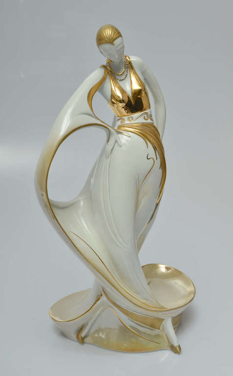 Art deco style porcelain figurine 