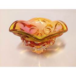 Colored glass sweets container