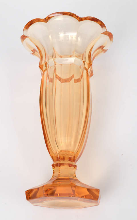 Amber yellow vase