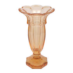 Amber yellow vase
