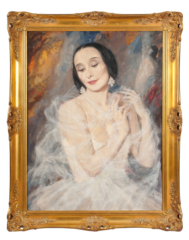 Baletdejotājas Annas Pavlovas portrets