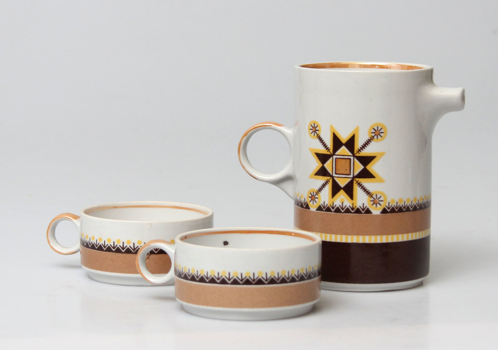 Porcelain coffee set for 2 persons, RPR