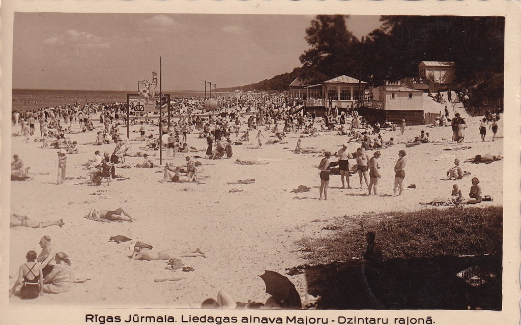 Пляж в районe Майори - Дзинтари.