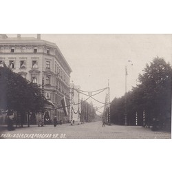 Imperators Nikolajs II Rīgā 1910. gadā.Aleksandra iela.