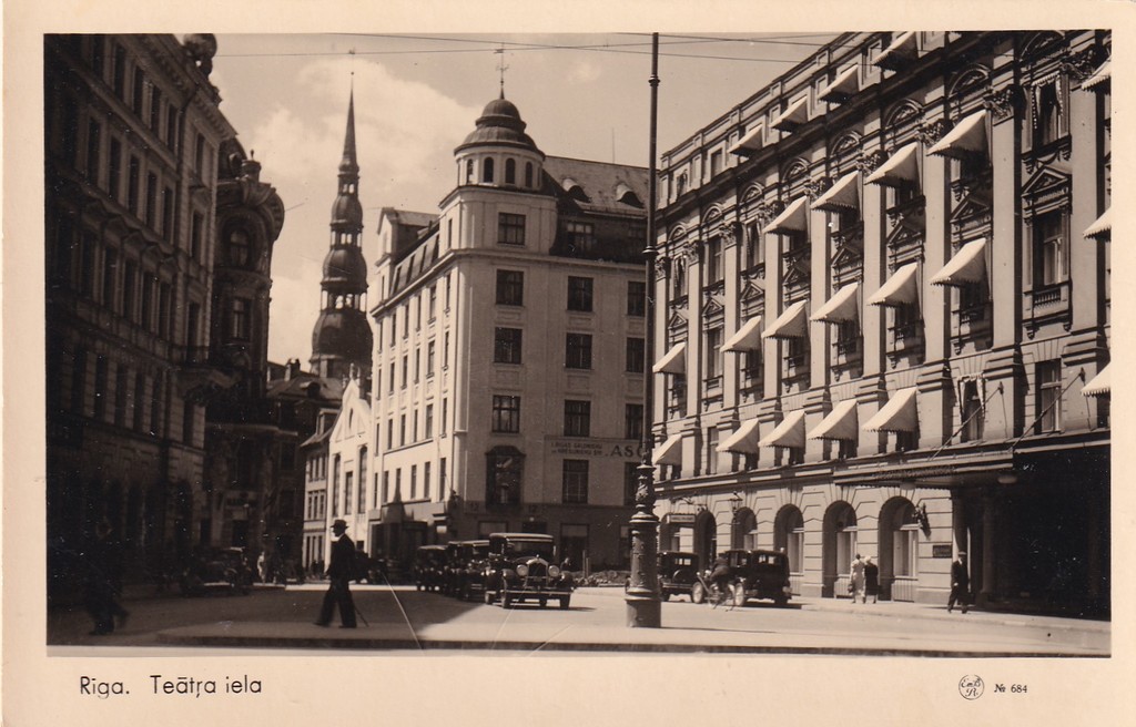Riga. Teatra street.