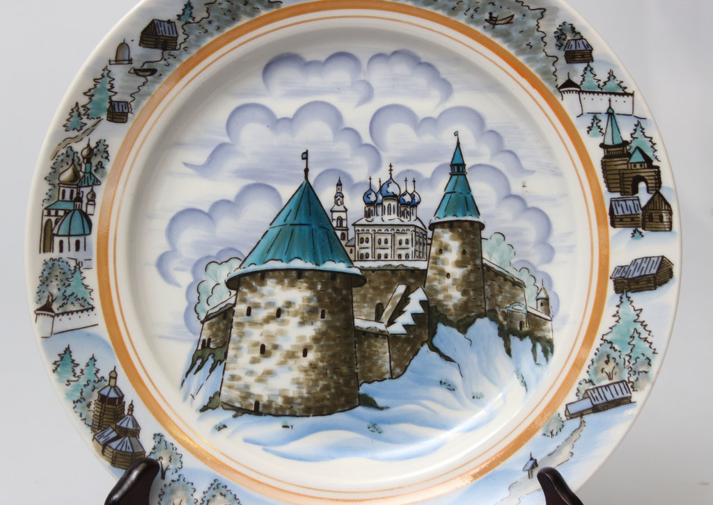 Decorative wall plate ''Pleskava Castle''