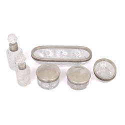 Crystal Women's Boudoir Set with Silver (6 Items)