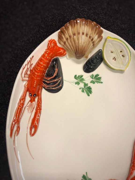 Фарфоровая тарелка для морепродуктов