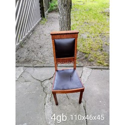 Krēsli ar ādas apdari 4 gab