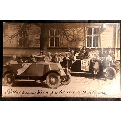 Fotogrāfija,  Balta puķes diena , 1939.g. Valmiera,  13.5×8.7 cm