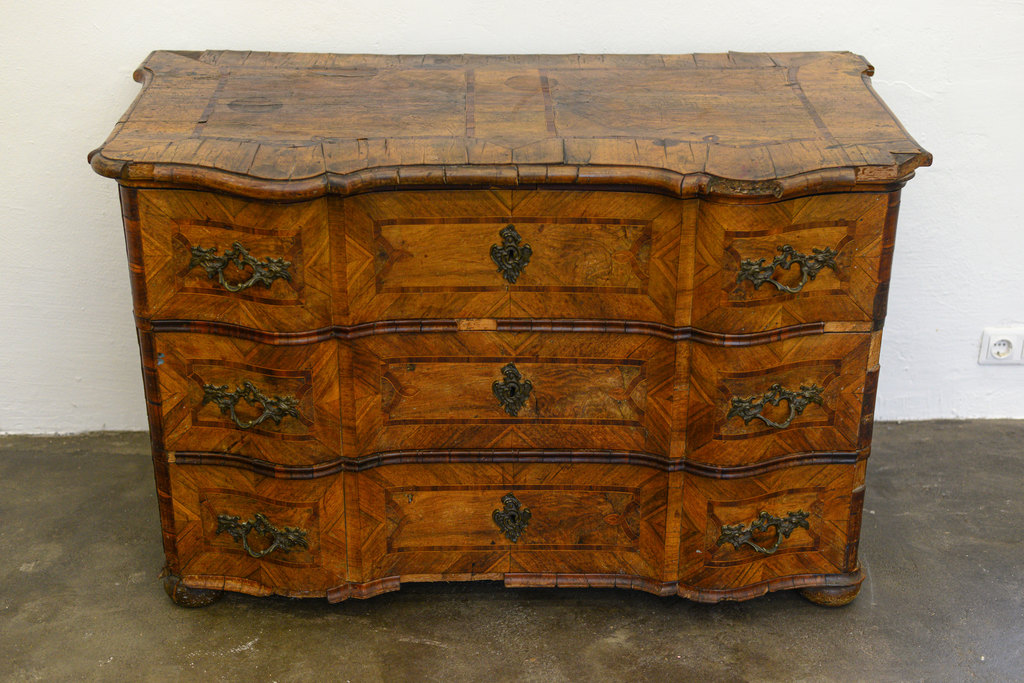 18th century chest of drawers with Elias Baeck engravings, owned by Gemma Skulme