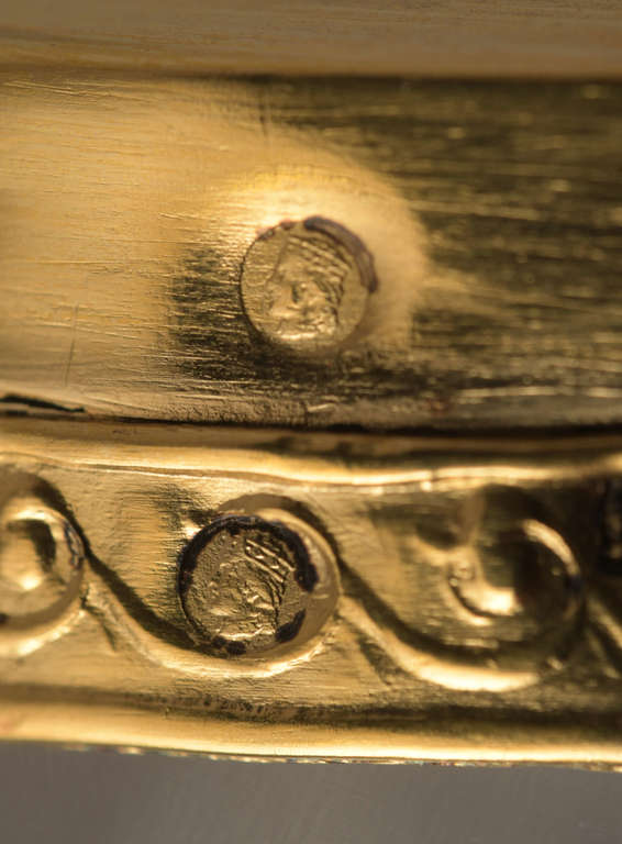 Хрустальная пивная кружка с позолоченным серебряным покрытием