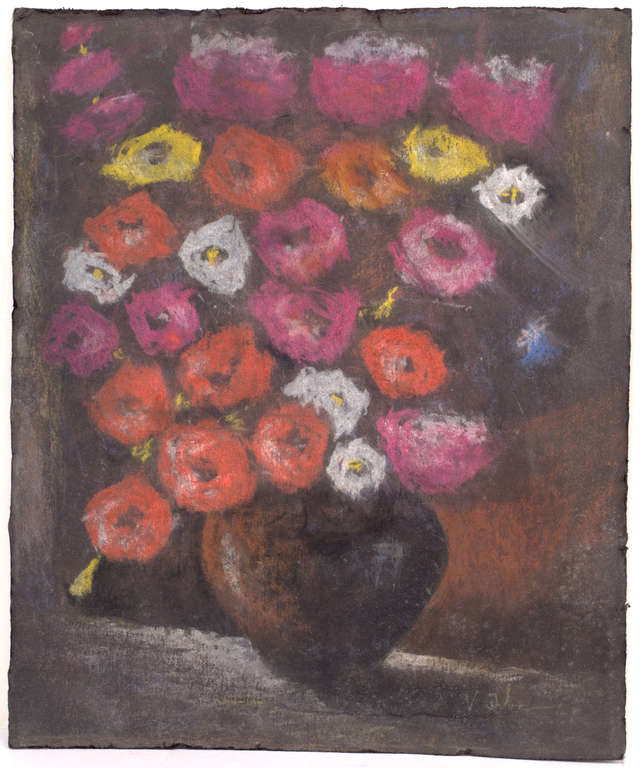 Still life with flowers in a vase