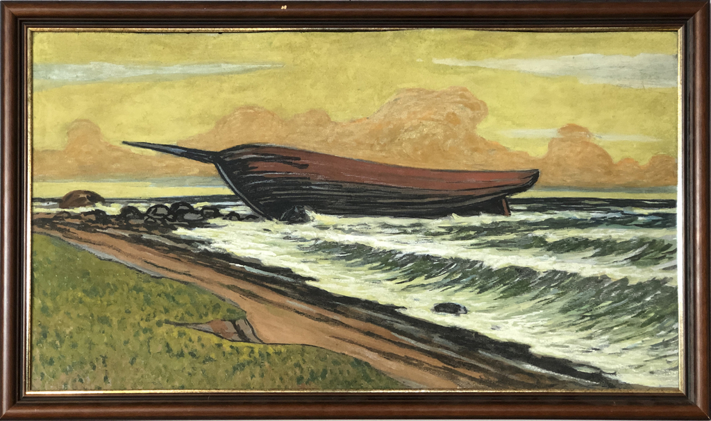 Landscape with a boat