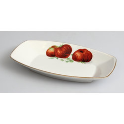 Kuznetsov porcelain serving plate ''Tomatoes''