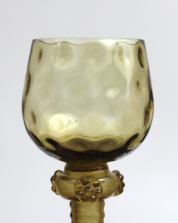 Krāsainā stikla vīna glāžu komplekts (5 gab.)