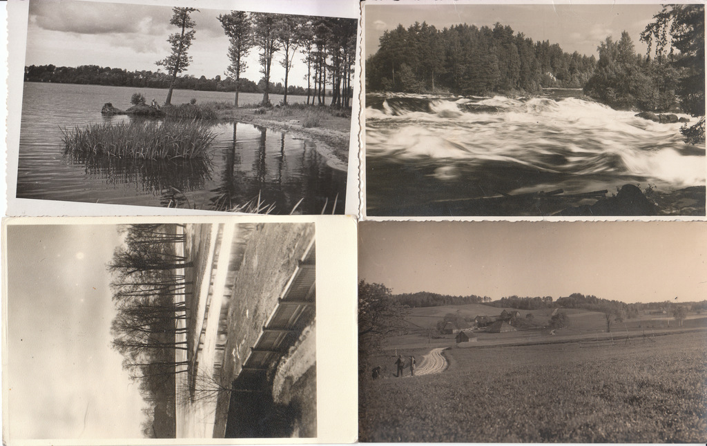 4 открытки с латвийским пейзажем