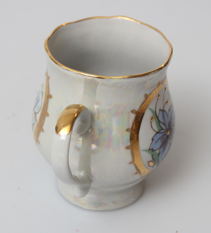 Porcelain cup with saucer ''Tet a tet''