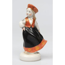 Porcelain figure ''Folk maid''