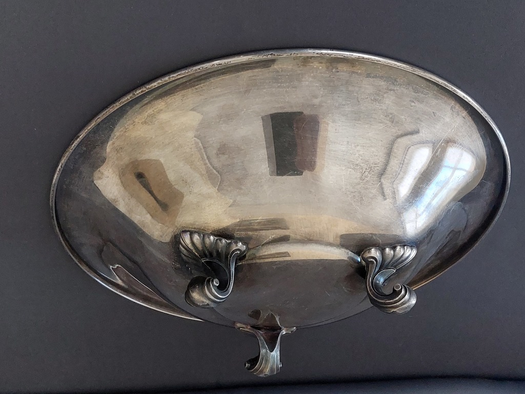 Serving dish large size EPCA BRISTOL SILVER BY POOLE 93