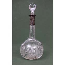 Carafe with silver inlay