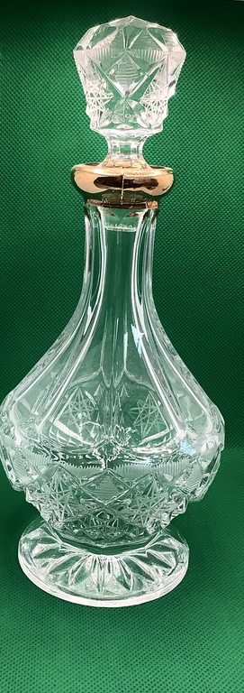 Vodka decanter, Crystal, Czech Republic