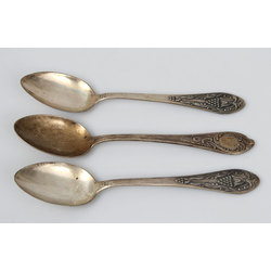 Set of silver soup spoons (3 pcs.)
