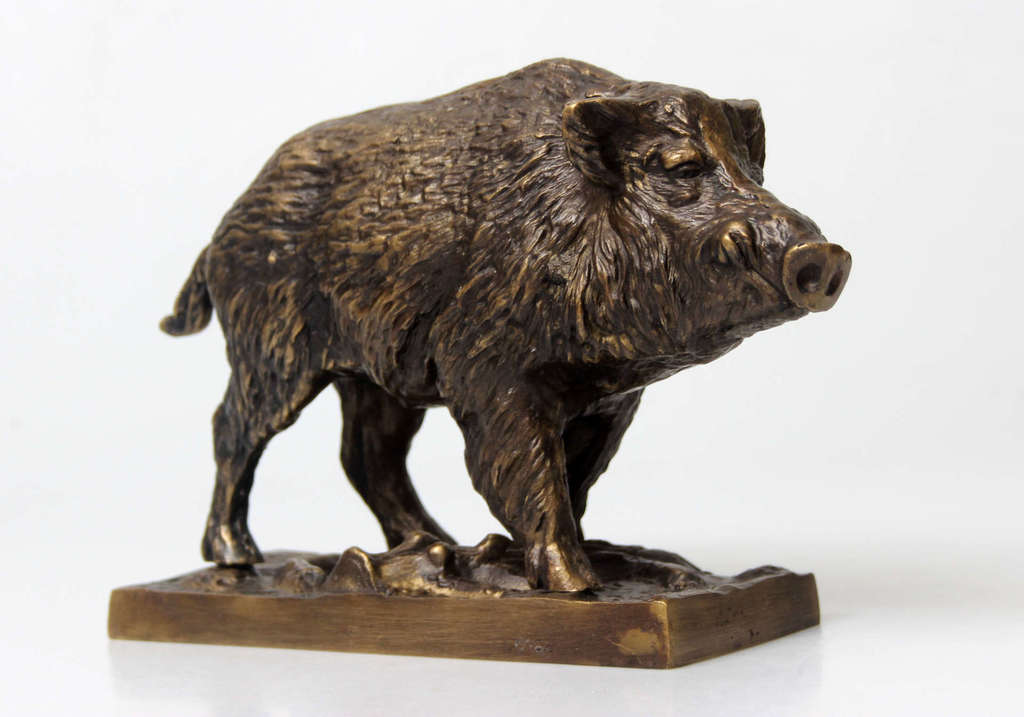 Bronze sculpture Boar