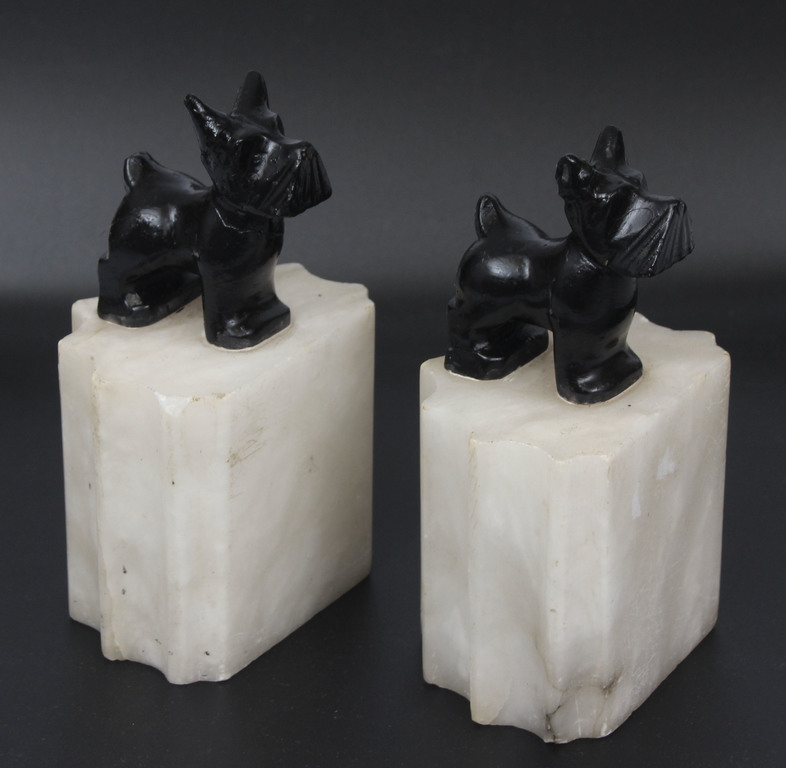 Marble bookends (2 pcs.)