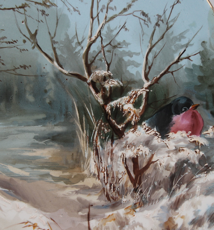 Kuznetsov decorative wall plate ''Winter landscape''