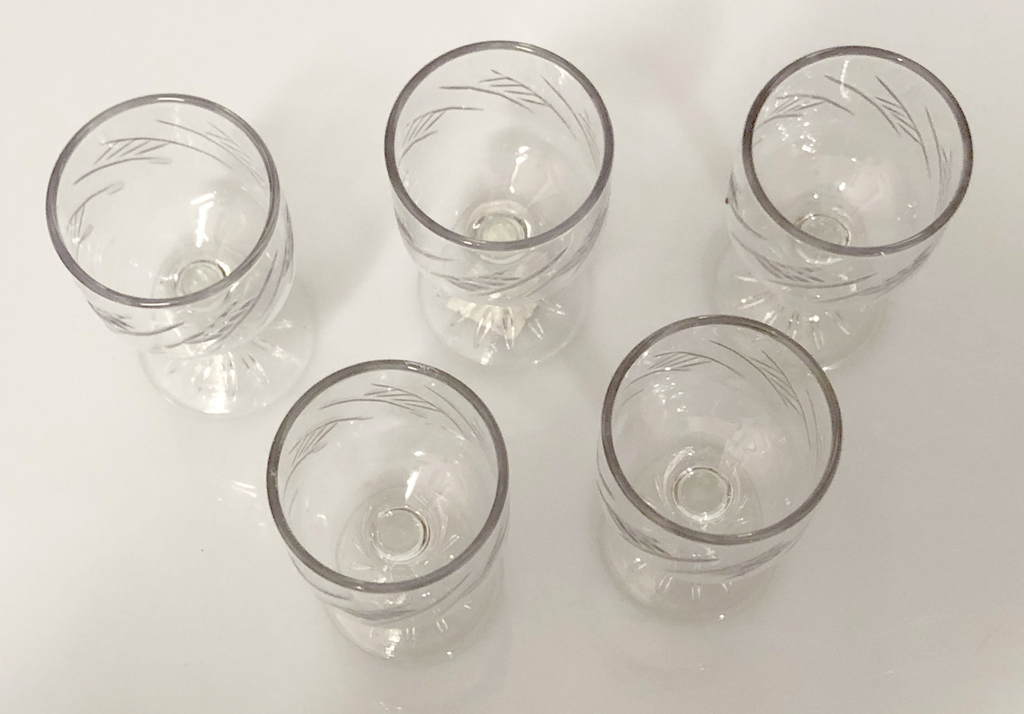 Set of crystal glasses (5 pcs.)