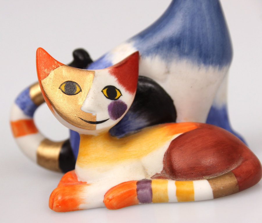 Porcelain cats LIDIA & LIDIO