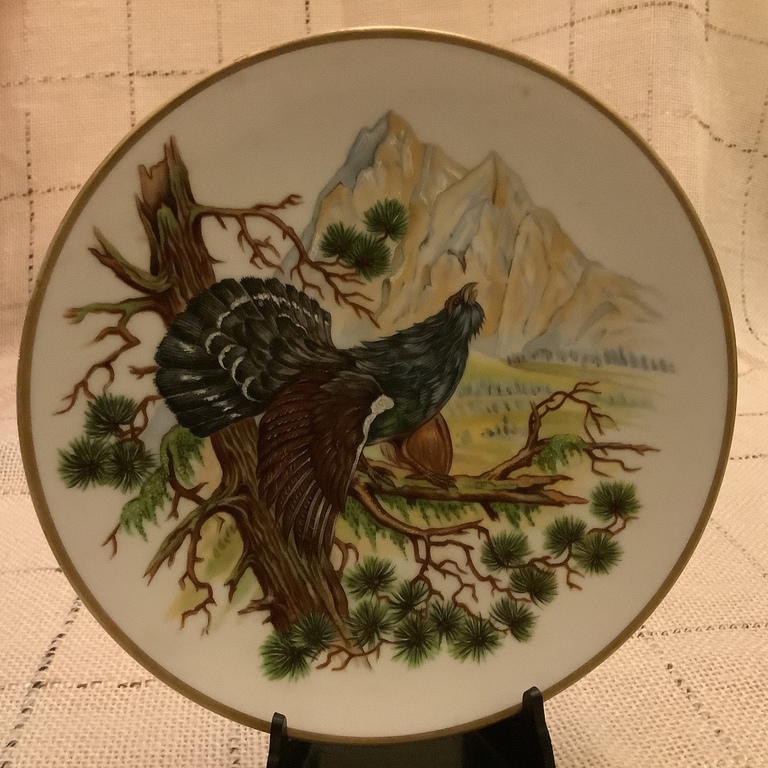 Thomas, Germany. Saucers with Hunting theme, 5 pcs.