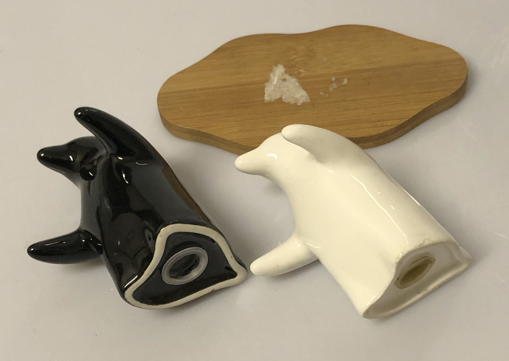 Porcelāna garšvielu trauku komplekts ''Pingvīni''