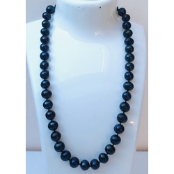 Tahitian black pearl beads, 9-10mm