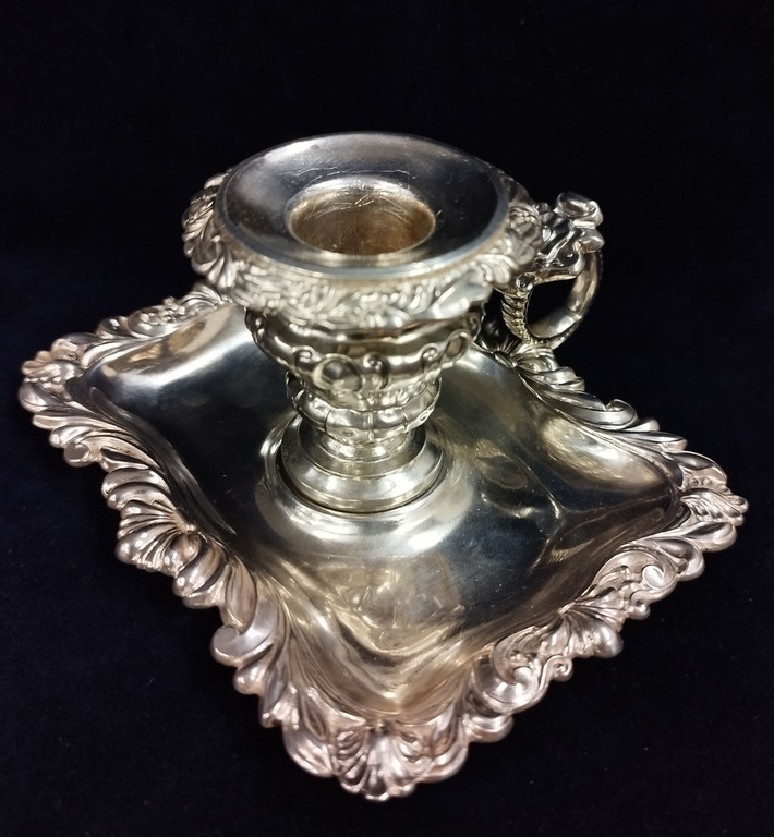 Napoleonic time silver candlestick